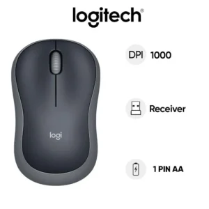 Chuột máy tính không dây Logitech B175 (Đen xám)