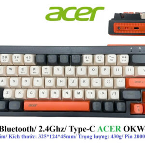 Bàn phím Gaming 3 chế độ Acer OKW224